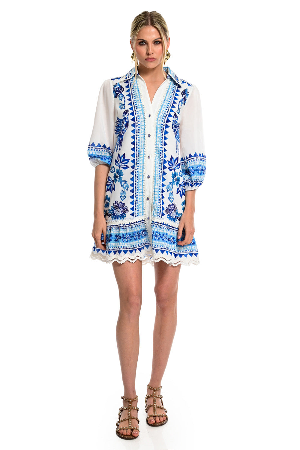 We Coss - Boho Εμπριμέ Φόρεμα Mediterranean Print
