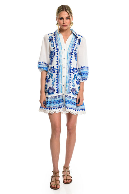 We Coss - Boho Εμπριμέ Φόρεμα Mediterranean Print