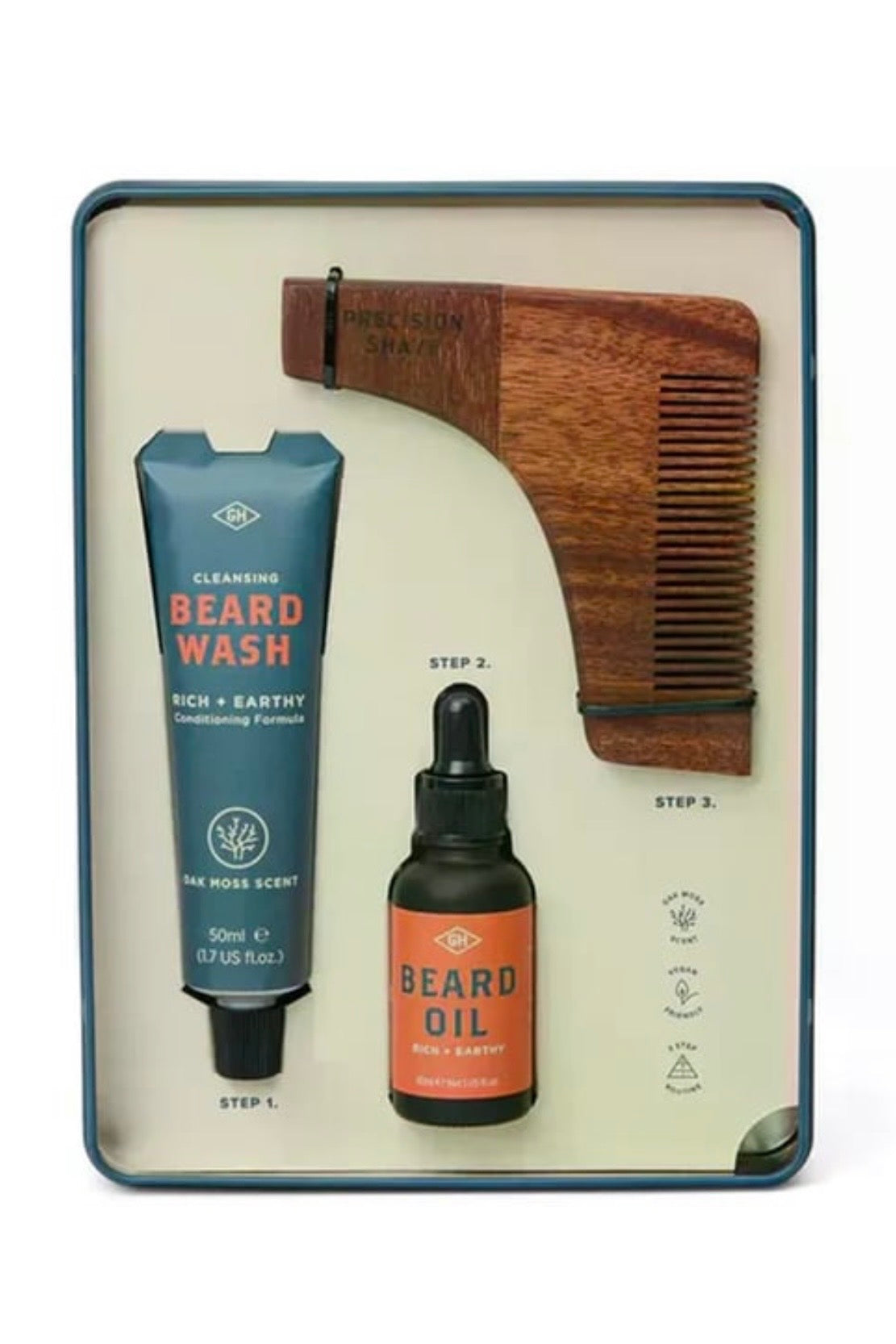 Gentlemen's Hardware Beard Survival Kit –  Σετ Περιποίησης Γενειάδας σε Μεταλλικό Κουτί