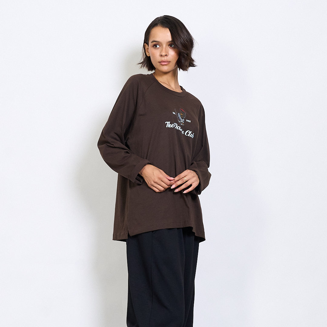 Gioya & Co - Μακρυμάνικη Μπλούζα Oversize - The Dushie Club