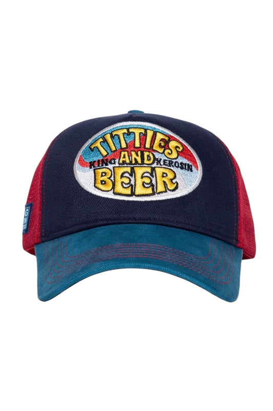King Kerosin - Καπέλο Jockey «Titties & Beer» Blue