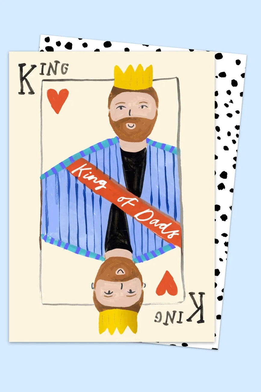 Eleanor Bowmer- Ευχετήρια Κάρτα "King Dad" με Χρυσές Λεπτομέρειες