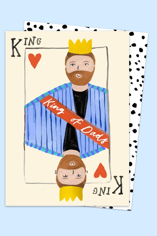 Eleanor Bowmer- Ευχετήρια Κάρτα "King Dad" με Χρυσές Λεπτομέρειες