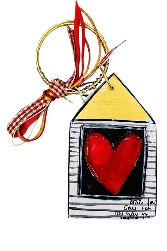 Ψαρόνι - Κεραμικό Σπιτάκι με Ευχές