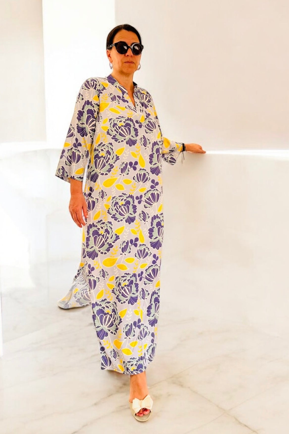 New Age - Maxi Φόρεμα Καφτάνι Santorini 1