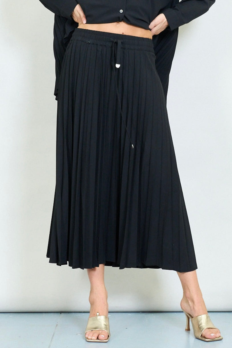 Gioya & Co - Φούστα Midi Πλισέ Με Λάστιχο στην μέση