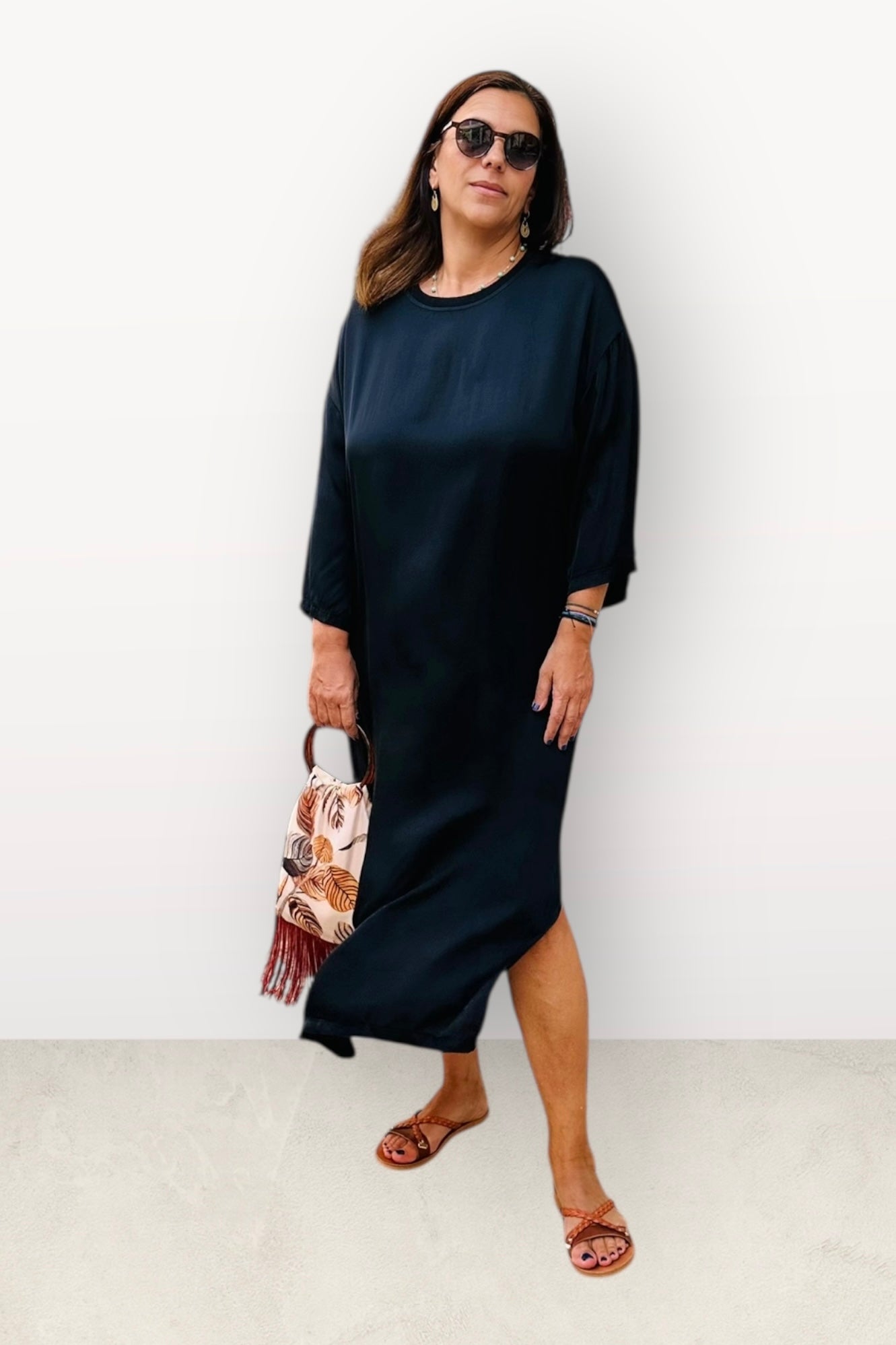 Gioya & Co - Σατέν Μακρύ Φόρεμα