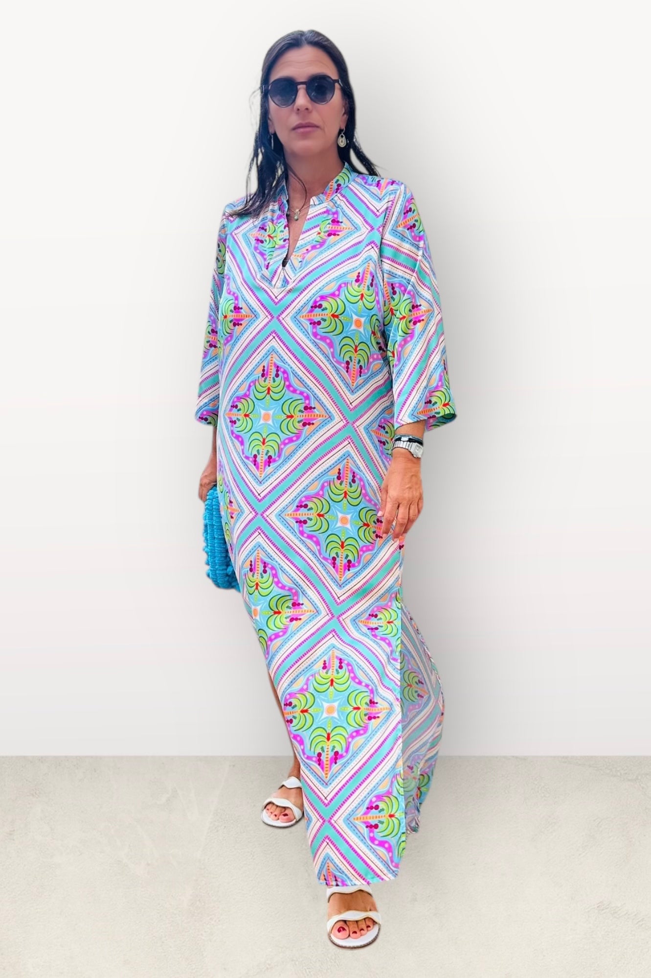 New Age - Maxi Φόρεμα Καφτάνι Santorini - 52