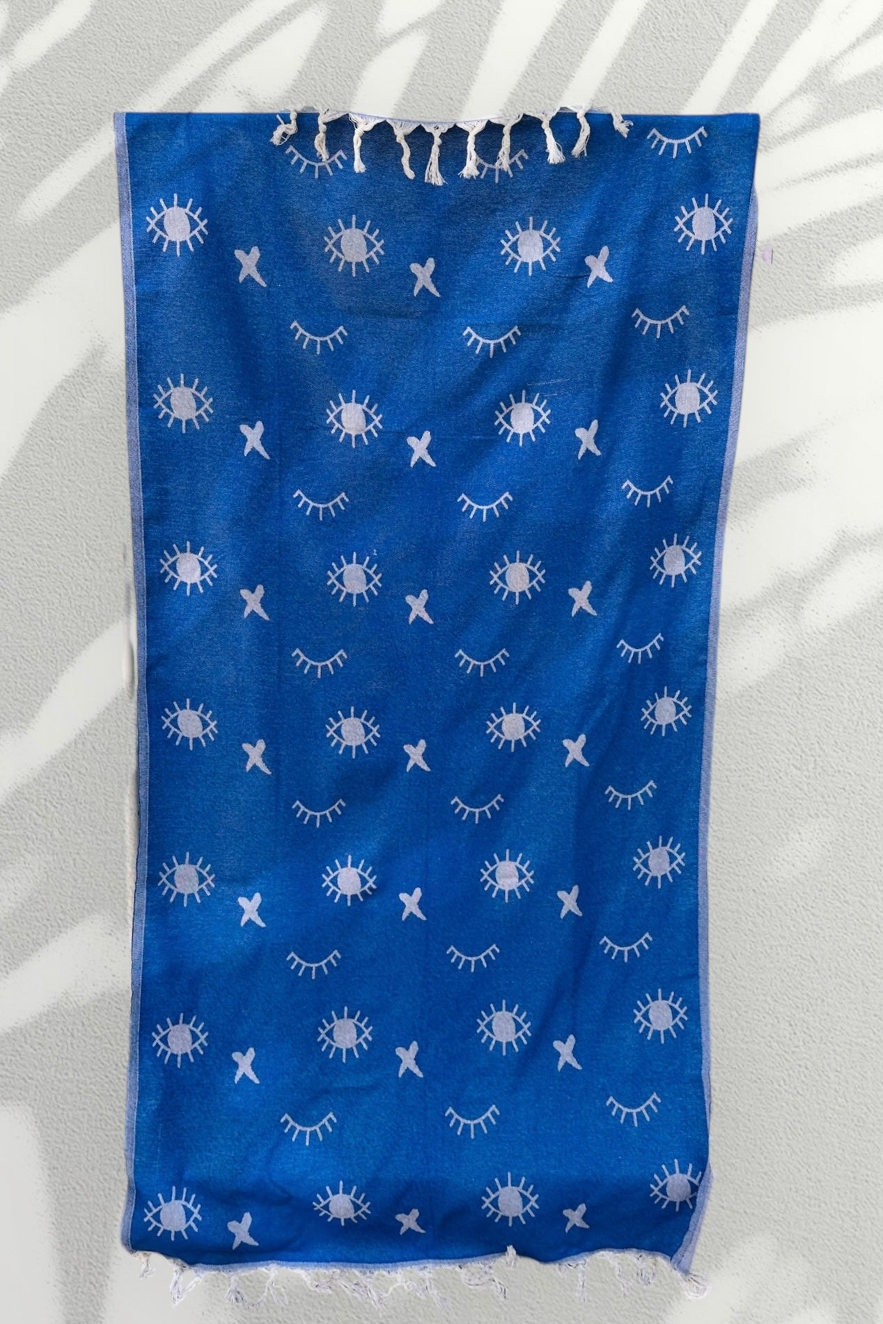 Pnt World - Pestemal Πετσέτα Πολυχρηστική & Στιλάτη Eyes Μπλε Έντονο