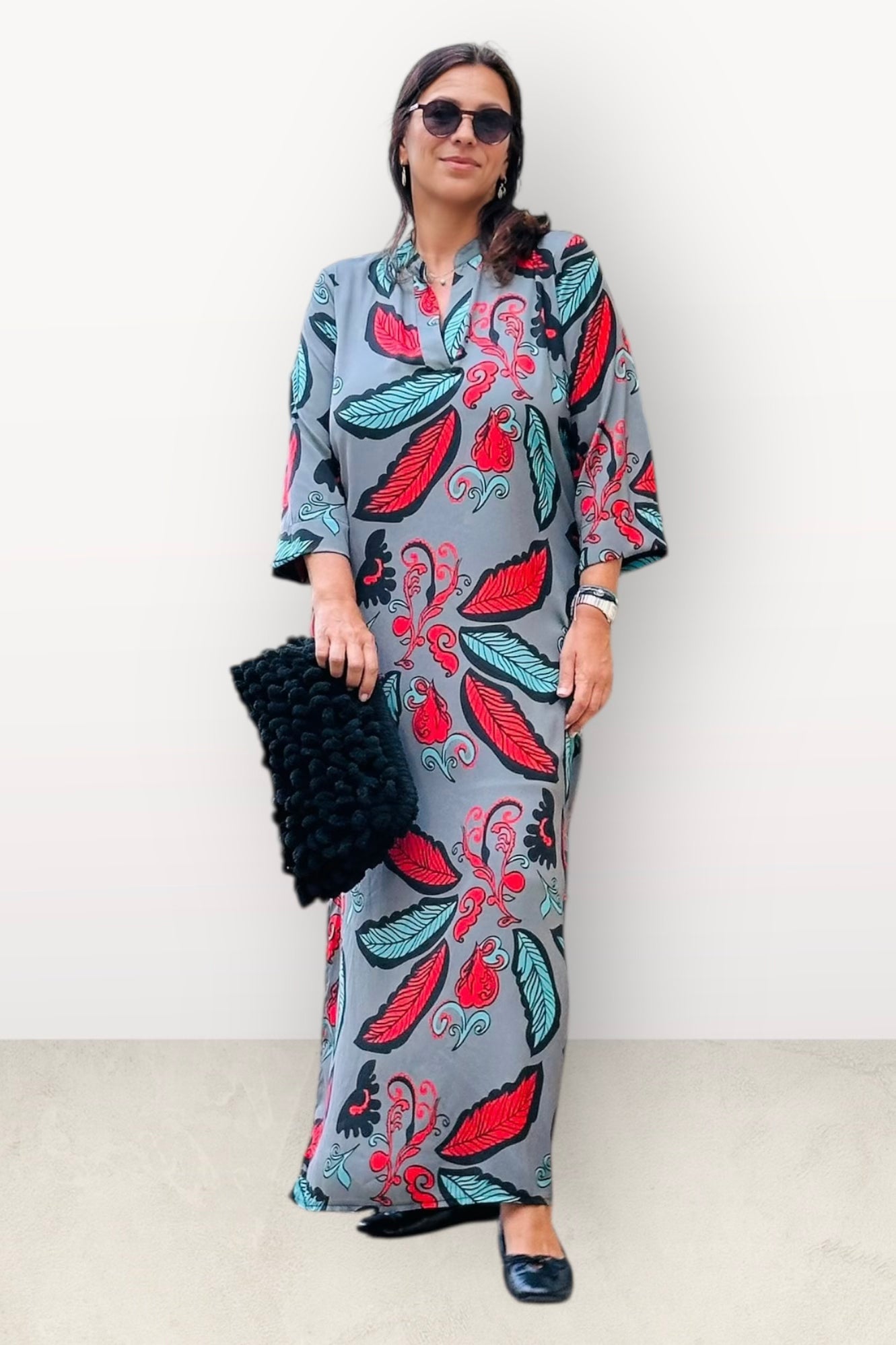 New Age - Maxi Φόρεμα Καφτάνι Santorini - 56-2