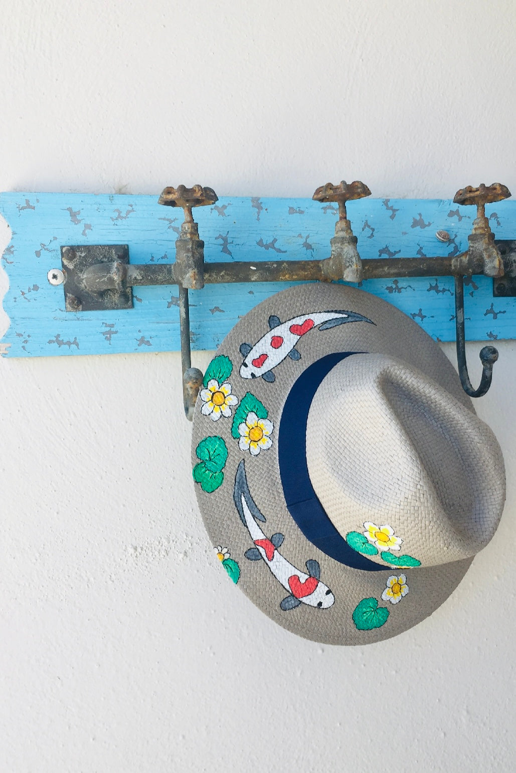 Liebe Anta -Καπέλο Fedora Koi Fish