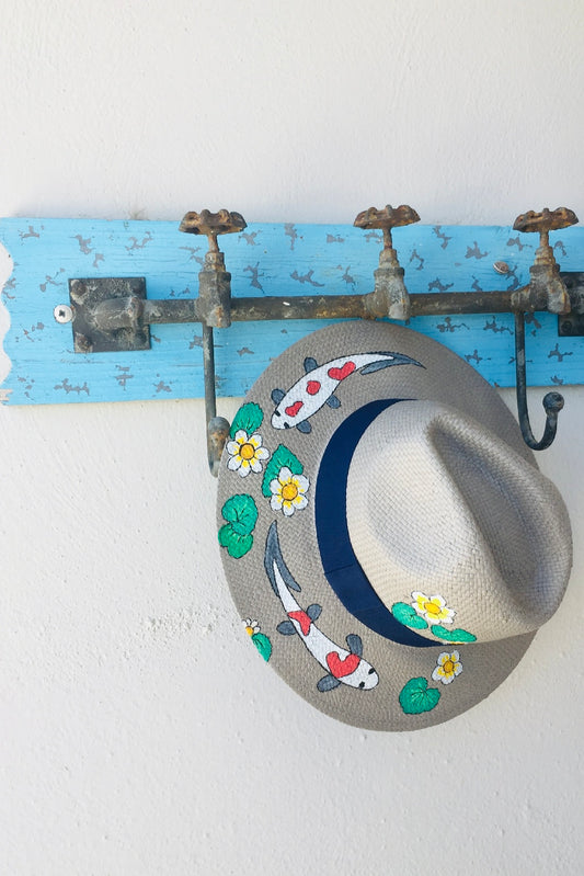 Liebe Anta -Καπέλο Fedora Koi Fish