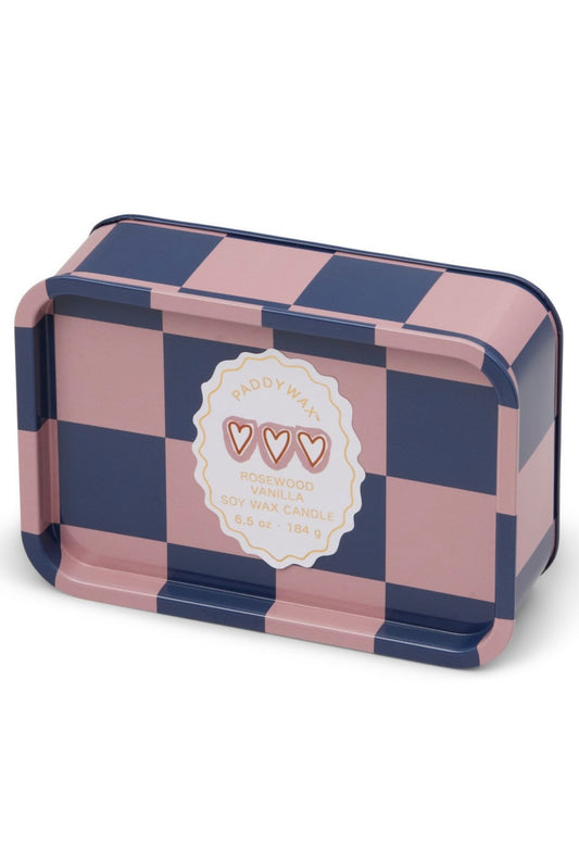 Paddywax A dopo Hearts κερί σόγιας μεταλλικό δοχείο, Rosewood Vanilla 184gr