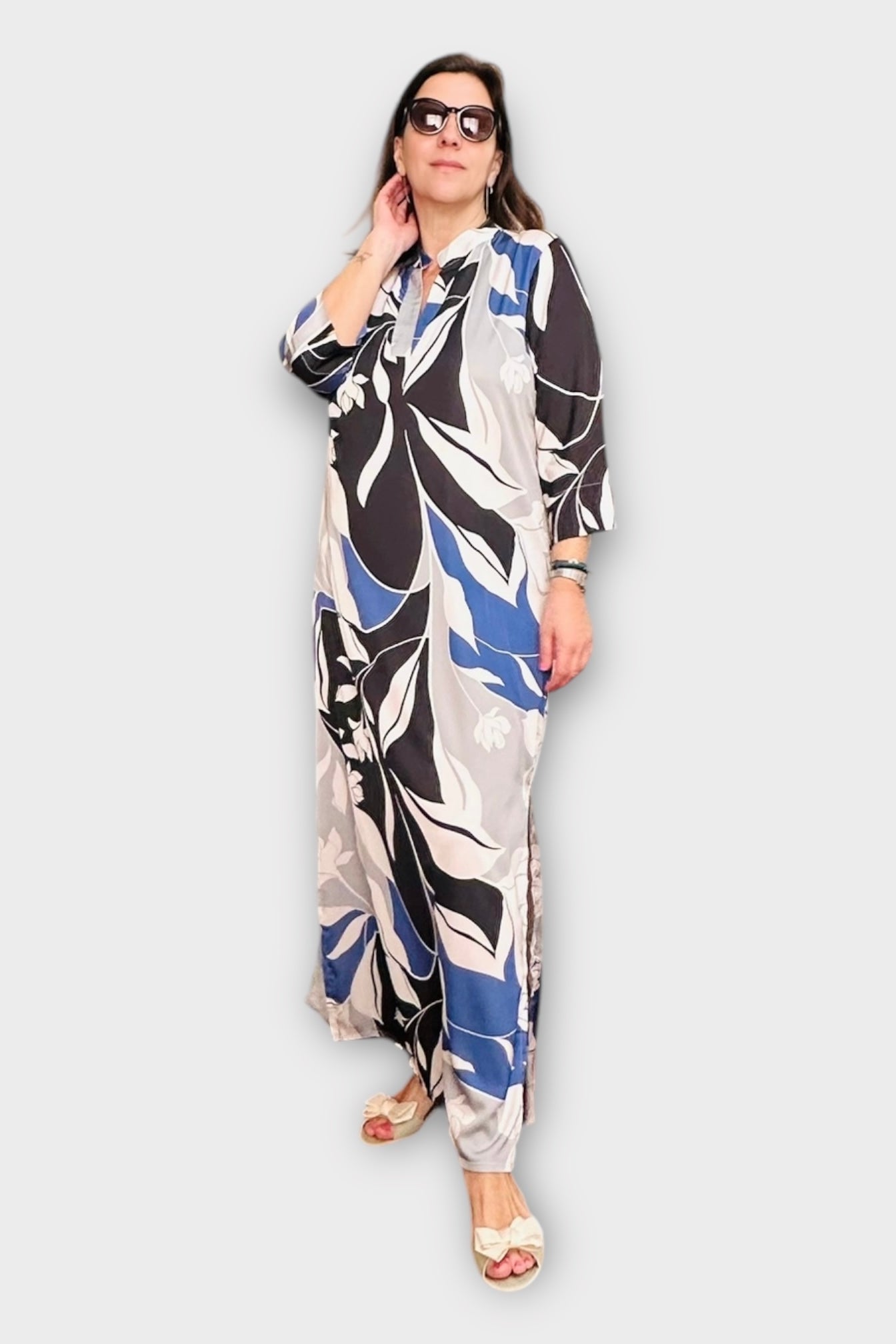 New Age - Maxi Φόρεμα Καφτάνι Santorini -23