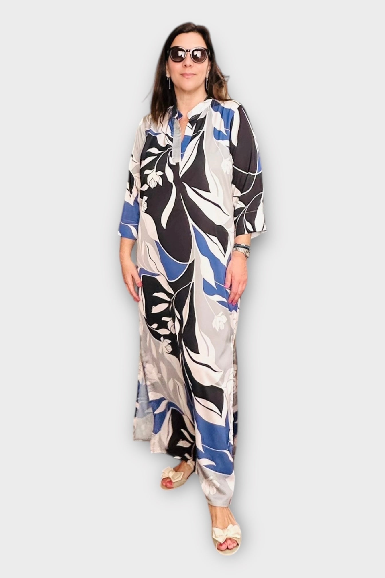 New Age - Maxi Φόρεμα Καφτάνι Santorini -23