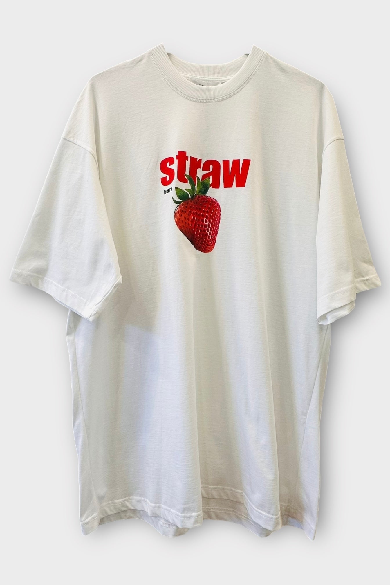 New Age Oversized Μακό T-shirt Strawberry