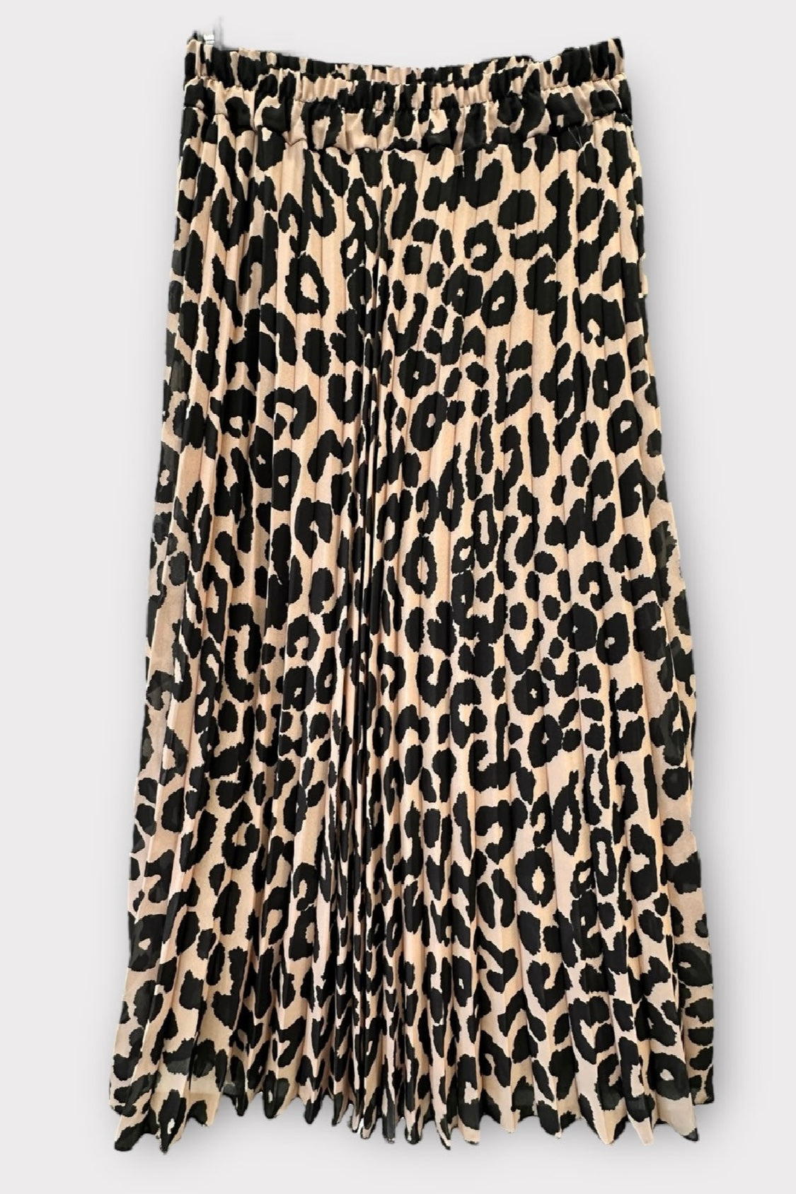 Charizma - Φούστα Animal print Κάμελ & Μαύρη Μάξι Πλισέ