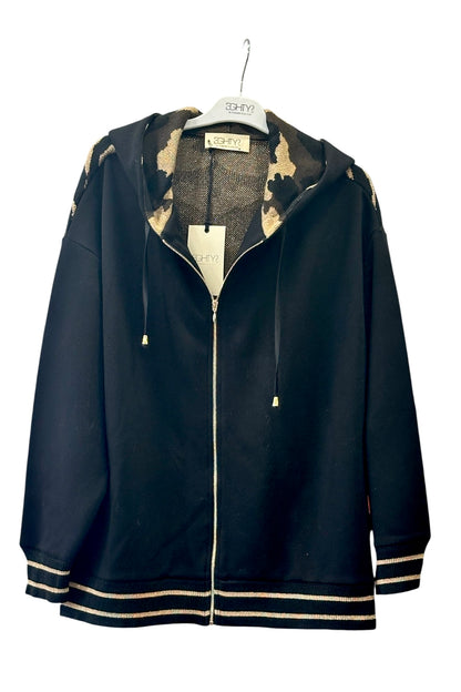 Eighty2 by Figaro - Ζακέτα Hoddie Φούτερ & Knit Camouflage