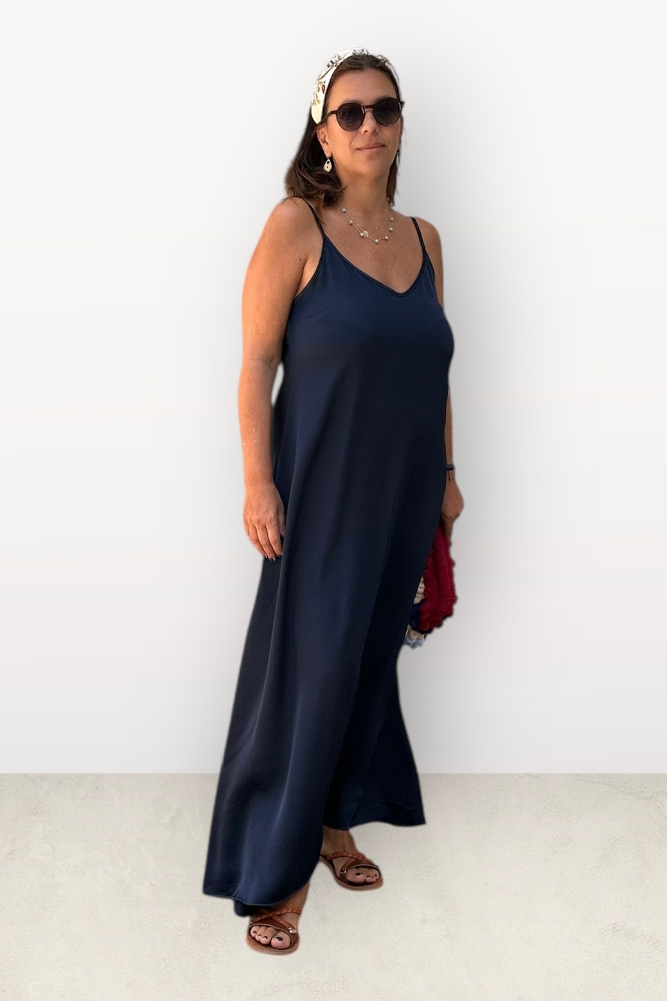 Charizma - Φόρεμα Silk-Touch Maxi με Τιραντάκι