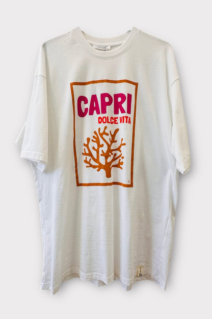 New Age Oversized Μακό T-shirt Capri Dolce Vita