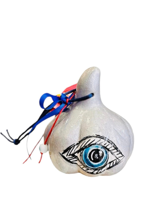 Ψαρόνι - Κεραμικό Γούρι Σκόρδο με Μάτι