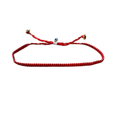Needs & Pins - Βραχιόλι Μαρτάκι Με Μάτι Και Κόκκινη Κλωστή