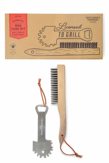 Gentlemen's Hardware BBQ – Ξύστρα & Βούρτσα για Συντήρηση Σχάρας