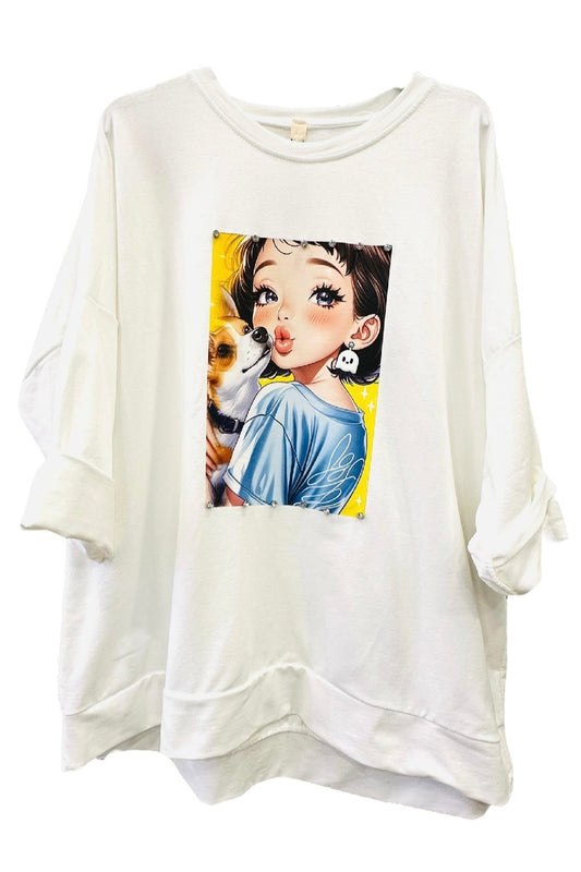 Charizma - Oversized Μακρυμάνικο Μακό Me & My Puppy ΙΙ