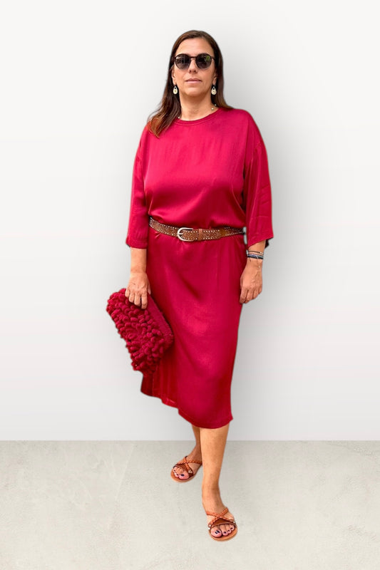 Gioya & Co - Σατέν Μακρύ Φόρεμα