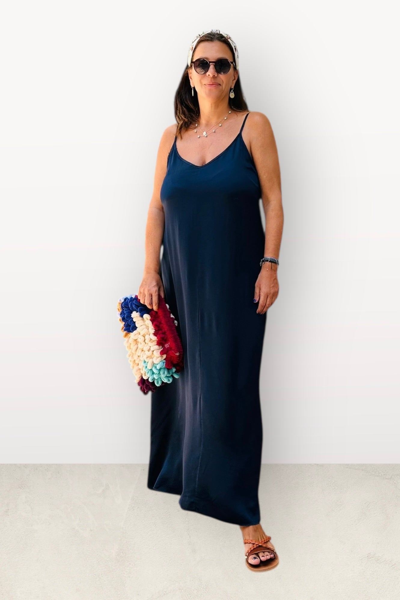 Charizma - Φόρεμα Silk-Touch Maxi με Τιραντάκι