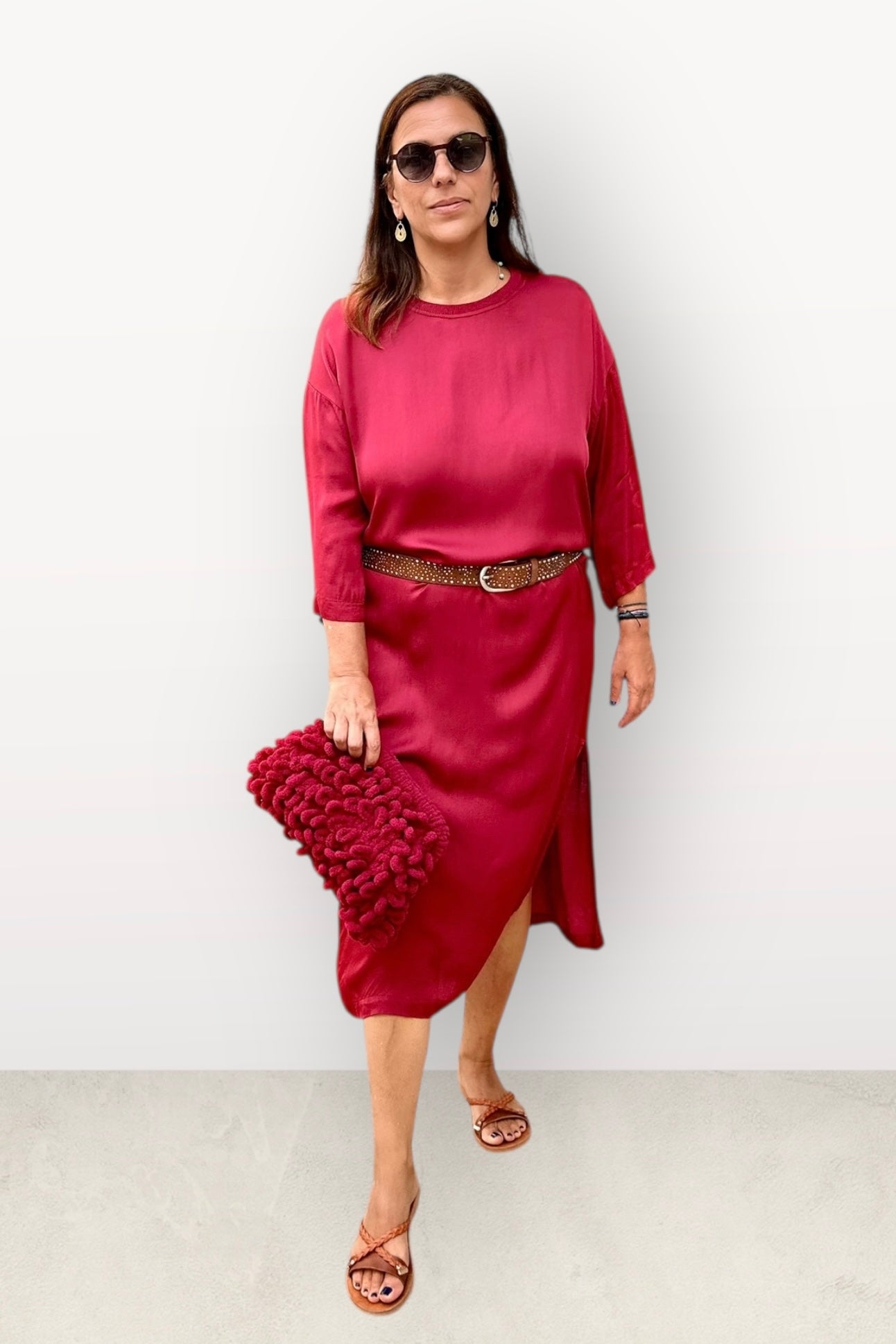 Gioya & Co - Σατέν Μακρύ Φόρεμα