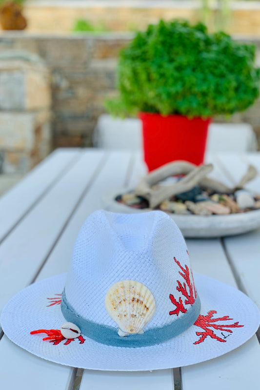 Liebe Anta -Καπέλο Fedora Κοράλλια Φαίδρα