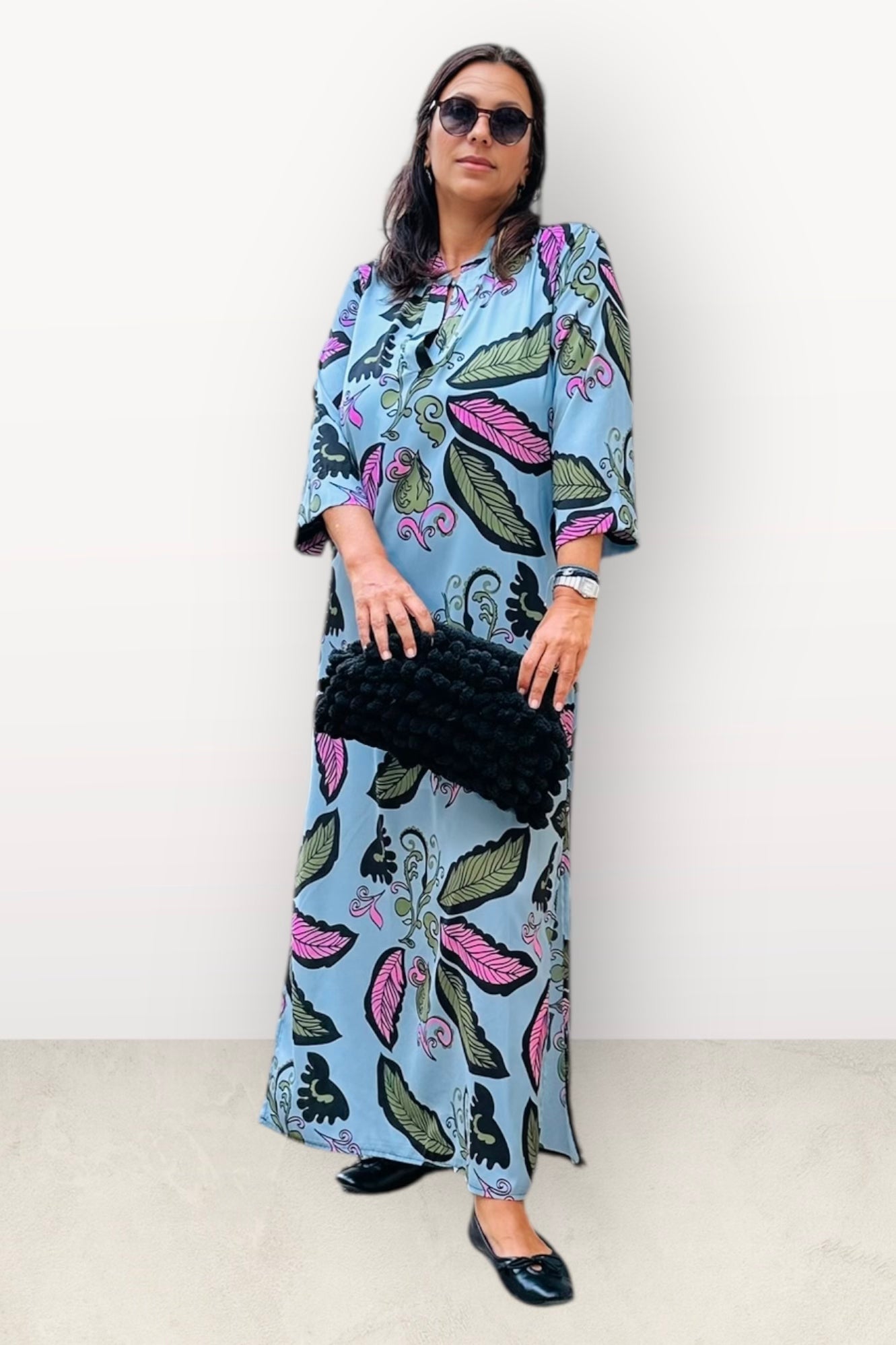 New Age - Maxi Φόρεμα Καφτάνι Santorini - 56-1