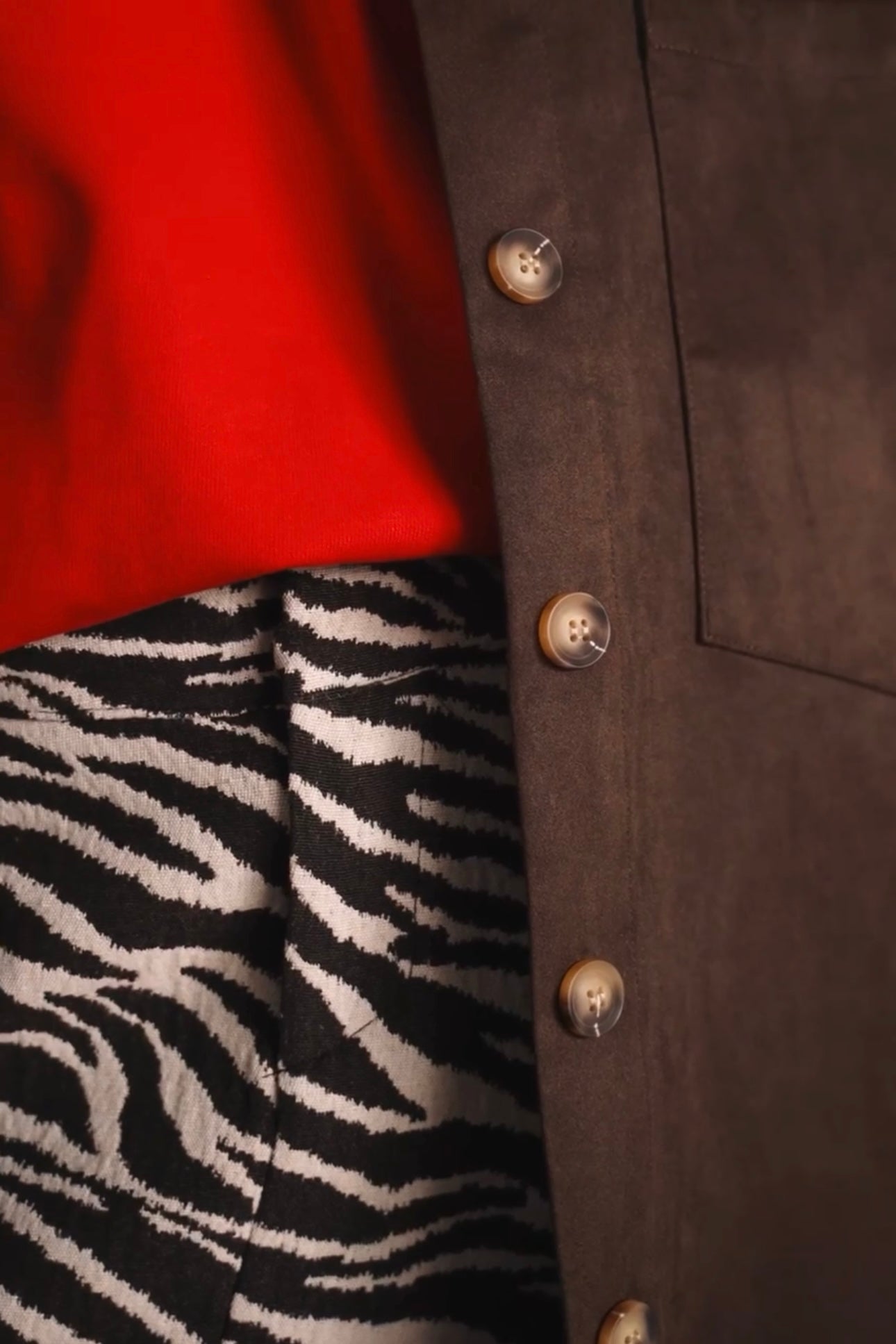 Lumina - Τζάκετ Τύπου Σουέτ Σκούρο Καφέ