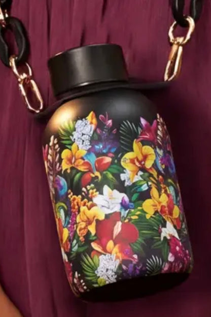 Yoko - Ισοθερμικό Μπουκάλι Hawaii Blush 350ml με Διακοσμητική Αλυσίδα Gift Box