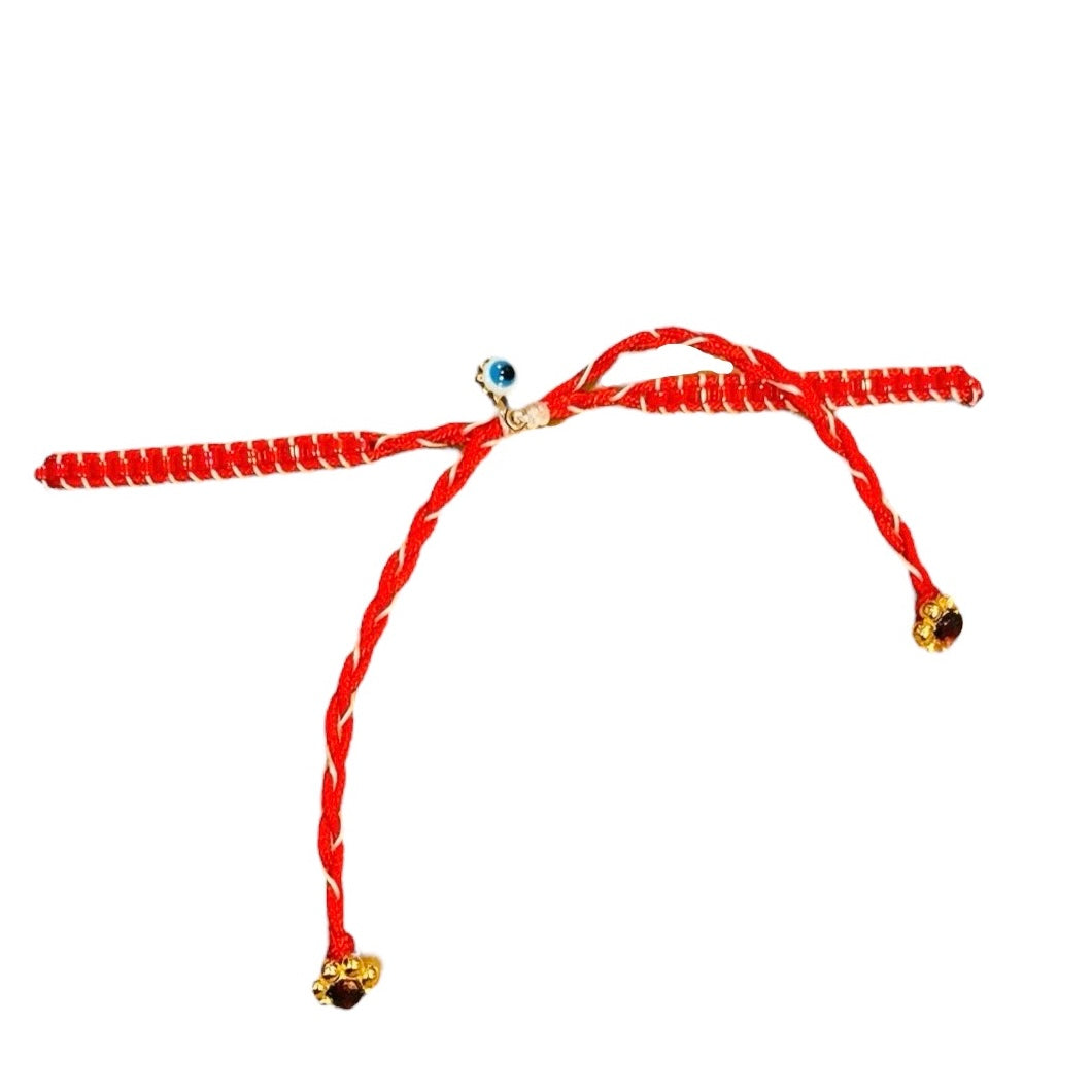 Needs & Pins - Βραχιόλι Μαρτάκι Με Μάτι Και Κόκκινη Κλωστή