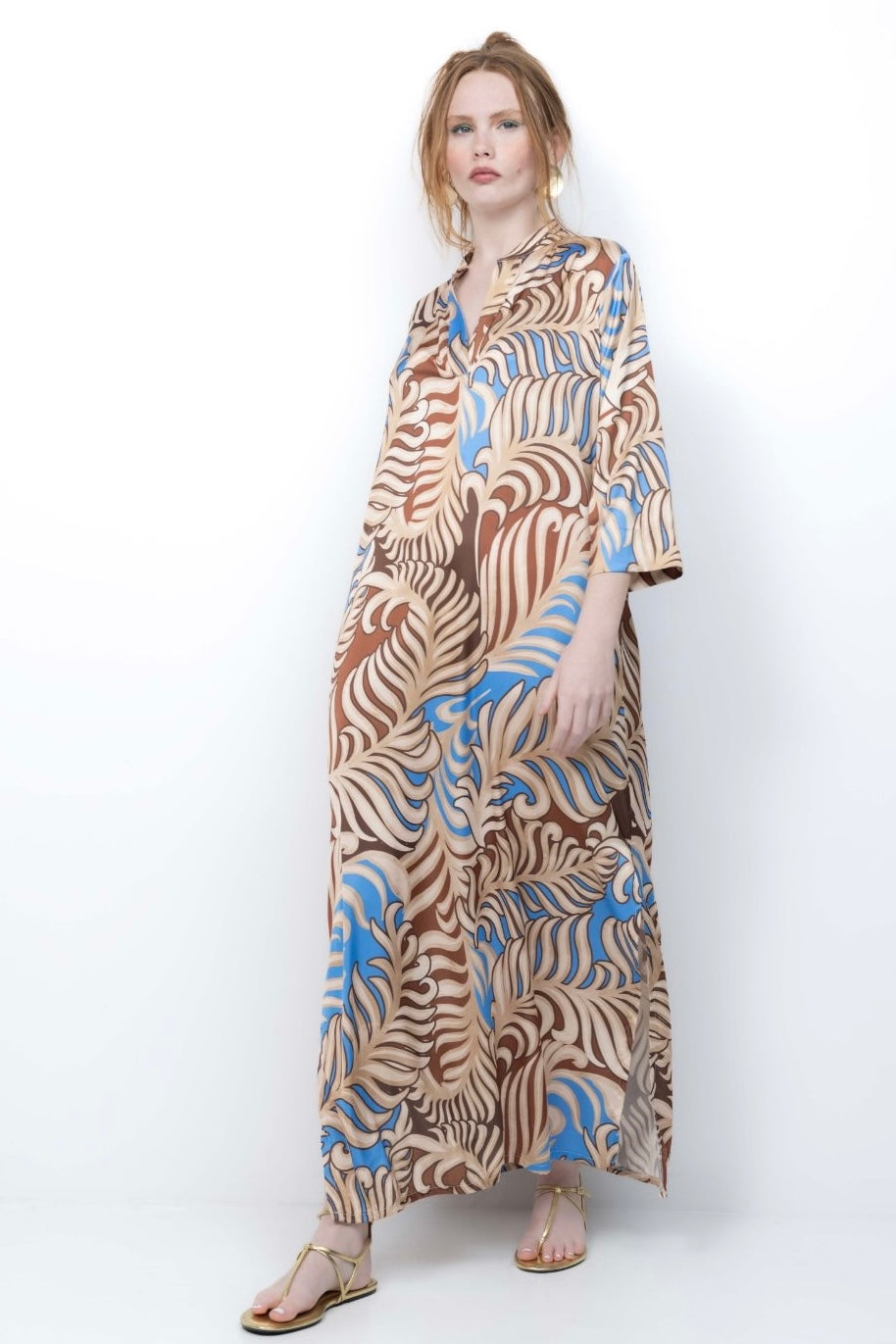 New Age - Maxi Φόρεμα Καφτάνι Santorini -8