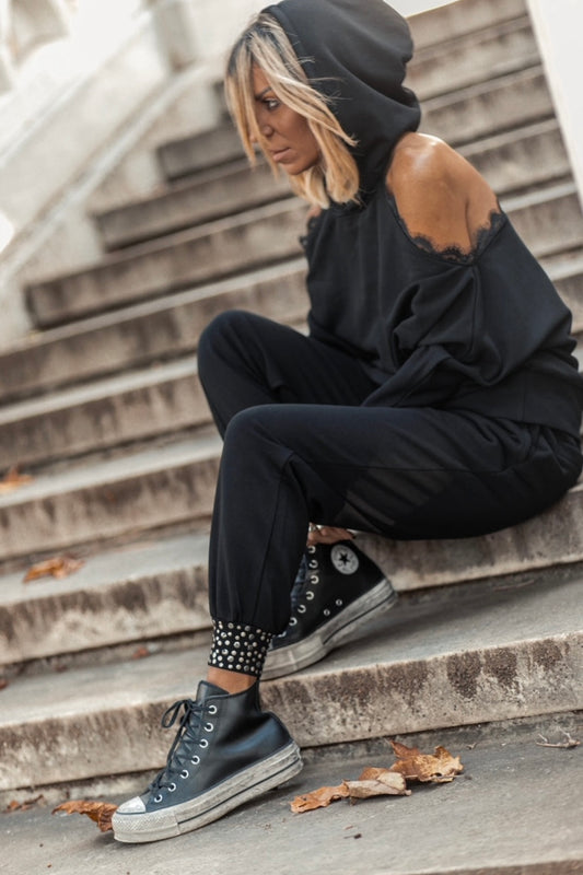 Lolisty - Παντελόνι jogger με καρφιά