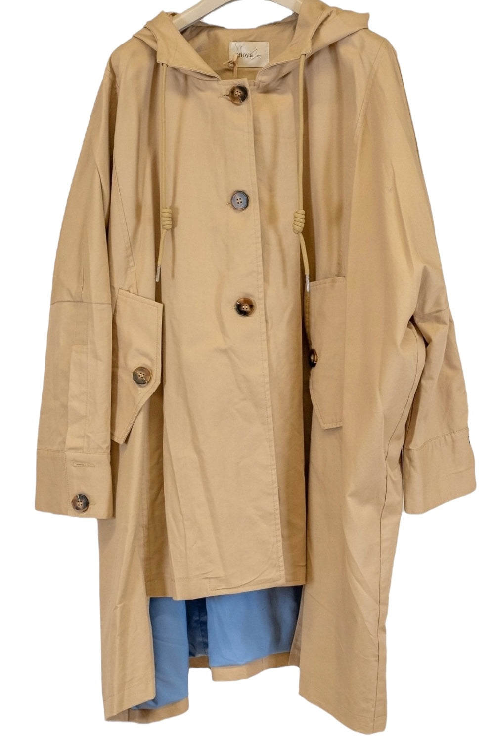 Gioya & Co - Καμπαρντίνα Oversized "Παρκά" Αντιανεμική Με Κουκούλα