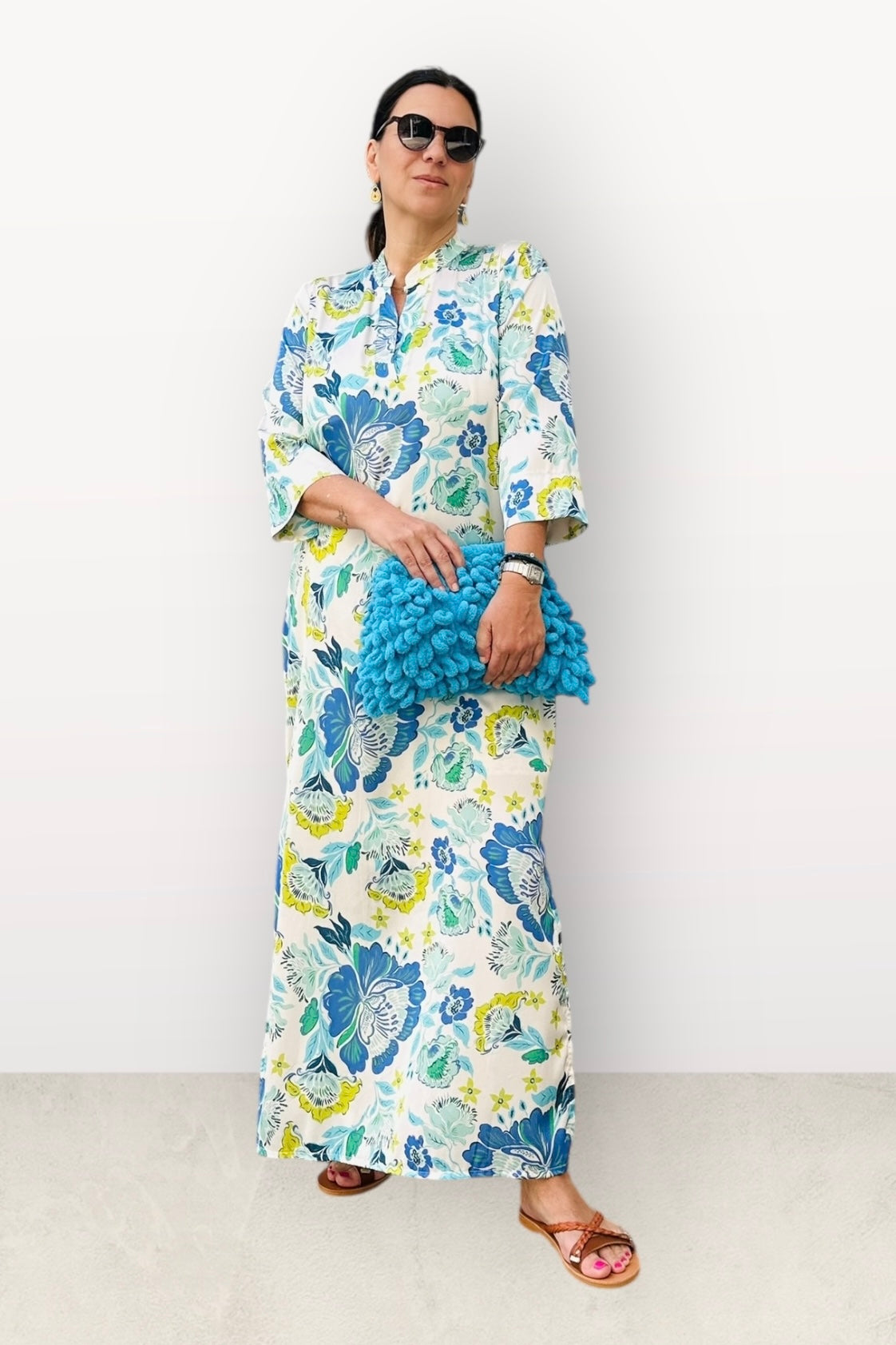 New Age - Maxi Φόρεμα Καφτάνι Santorini -50