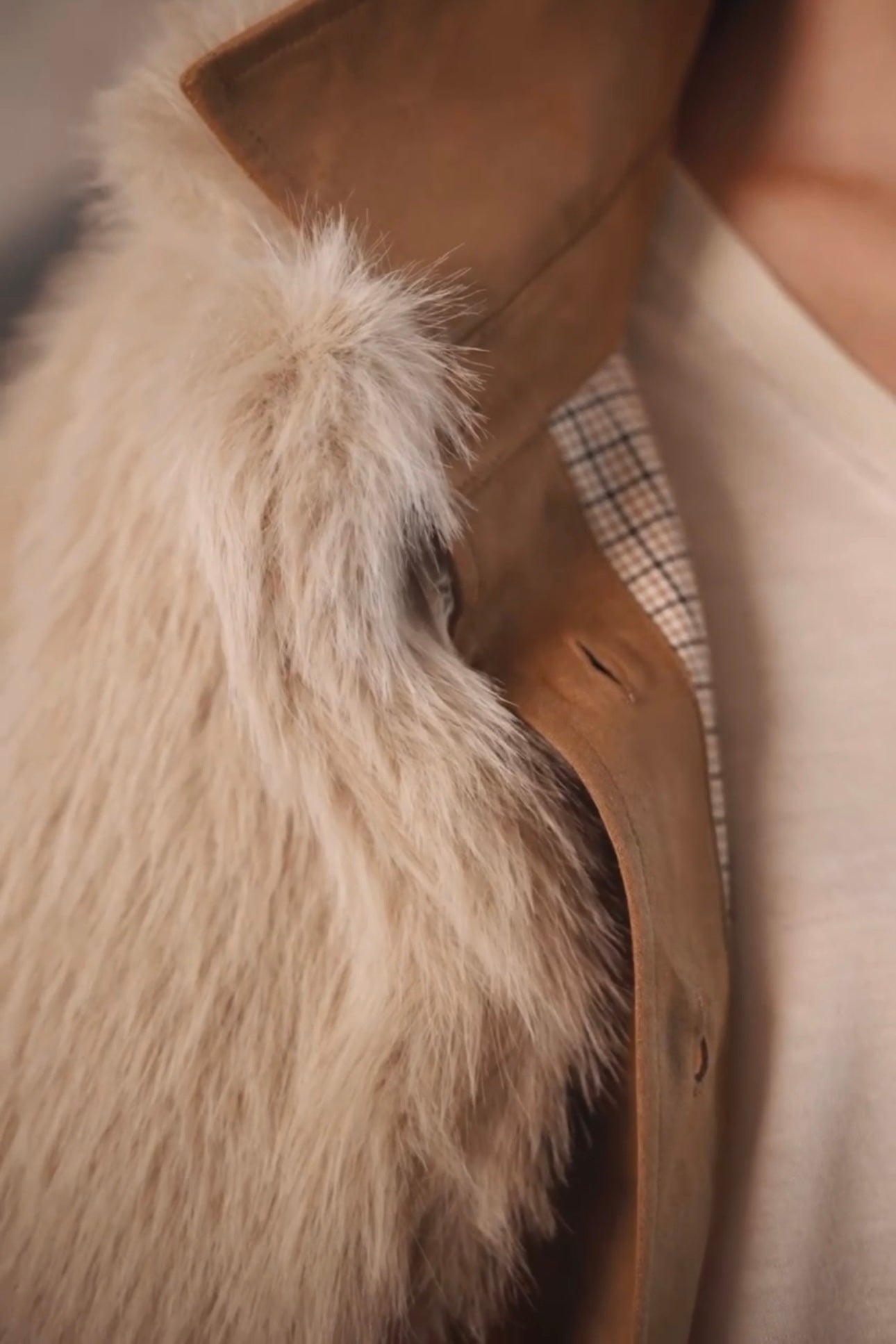 Lumina - Τζάκετ Τύπου Σουέτ Καμηλό