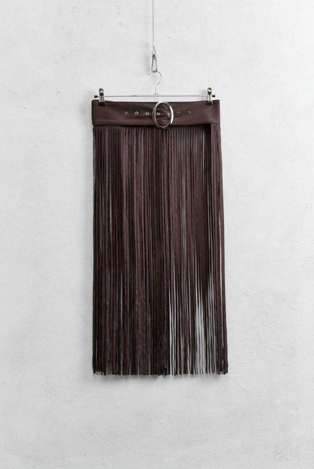 Lumina - Ζώνη Cowboy με Κρόσια & Ύφασμα Τύπου Σουέτ