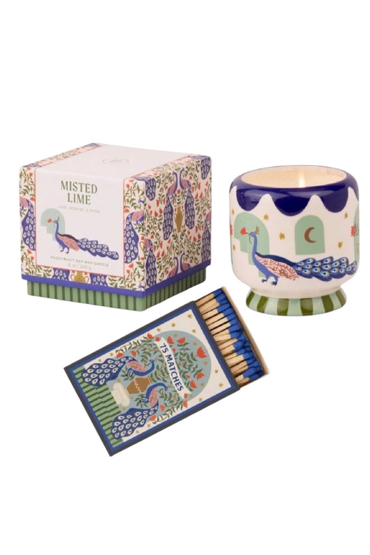 Paddywax A dopo Peacock -Κεραμικό κερί σόγιας, Misted Lime 226gr