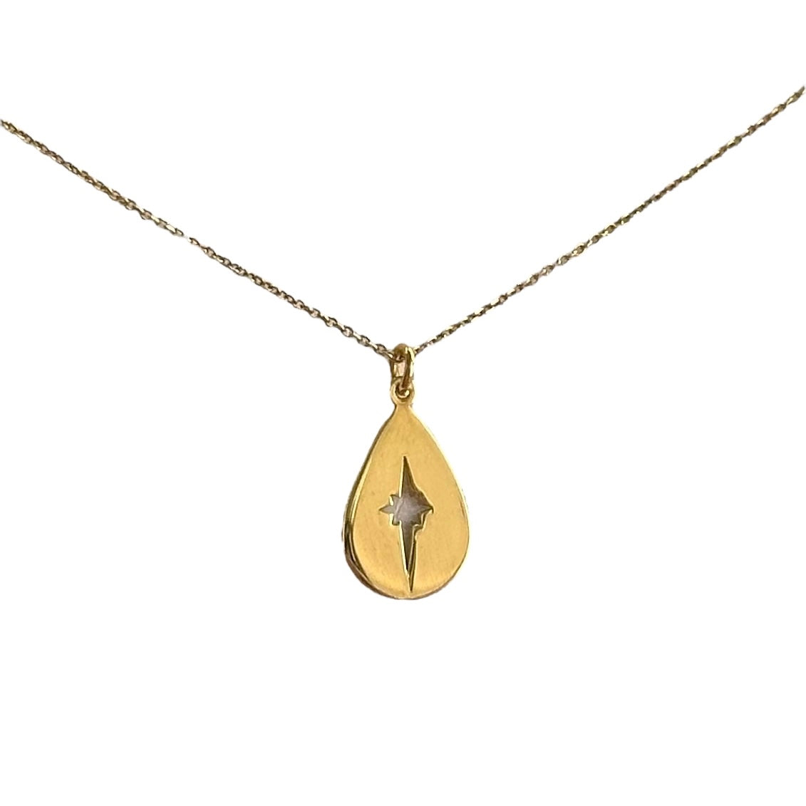 Dora Syrrou - Κολιέ Μοτίφ Επίχρυσο “Drop”