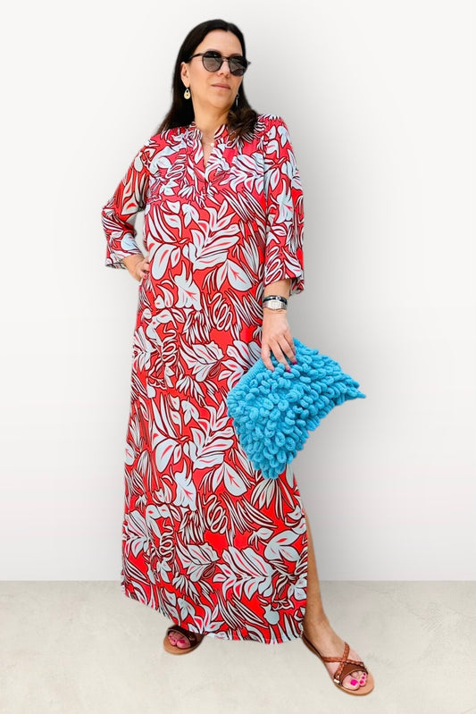 New Age - Maxi Φόρεμα Καφτάνι Santorini -16