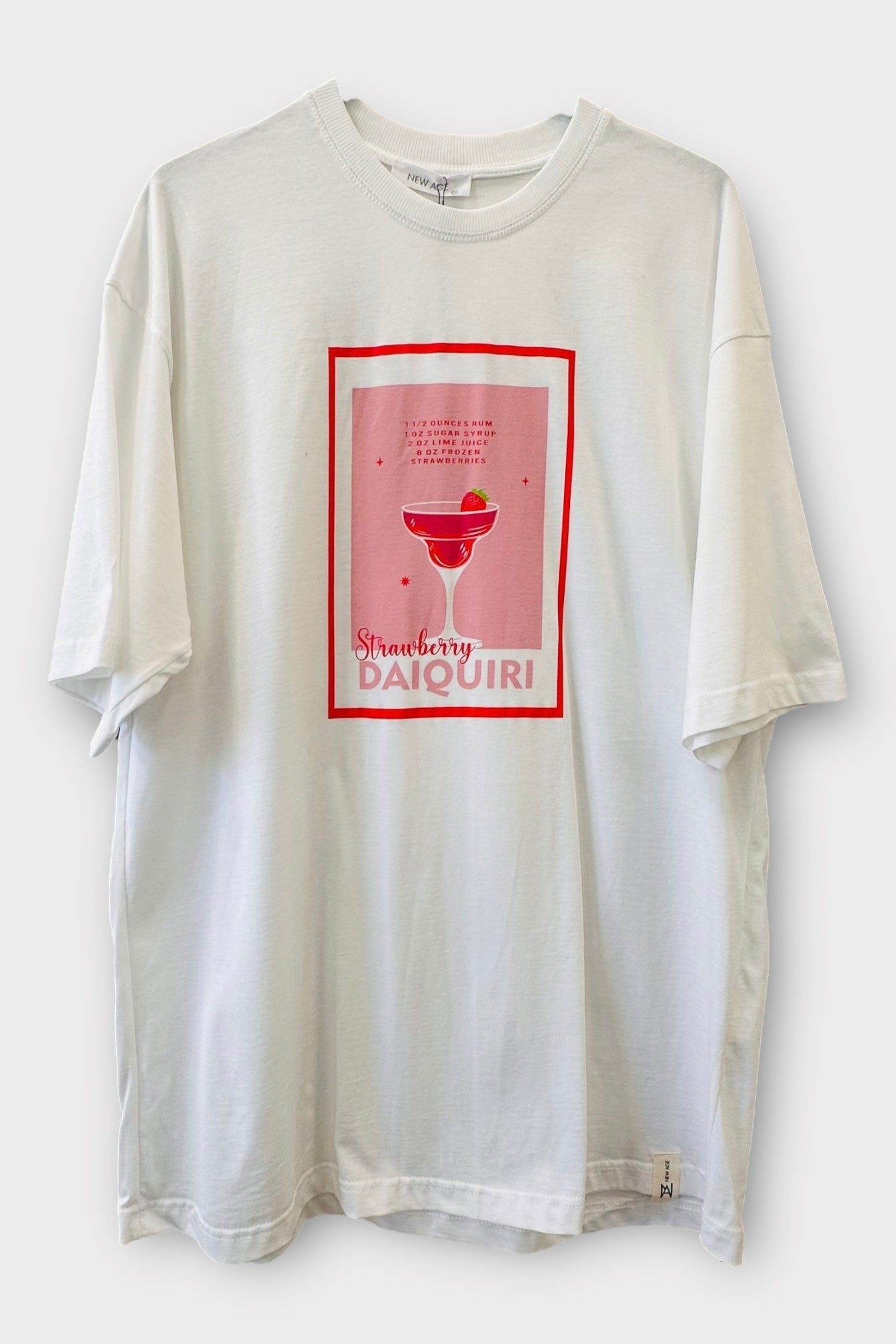 New Age Oversized Μακό T-shirt Daiguiri