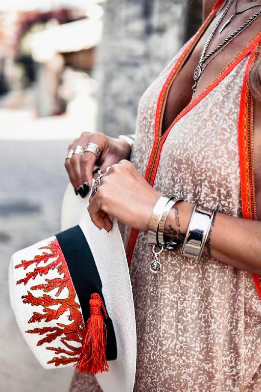 Liebe Anta -Καπέλο Fedora Κοράλλια