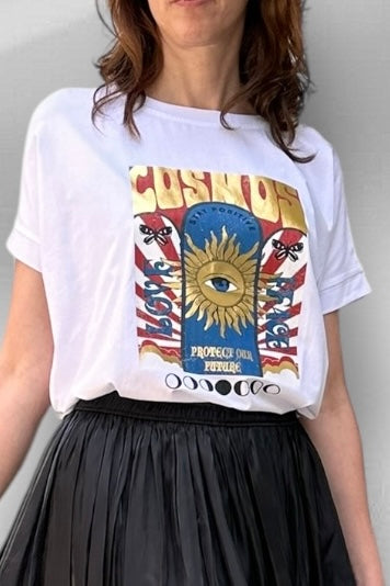 Charizma - T- shirt Μακό Cosmos Stay Positive