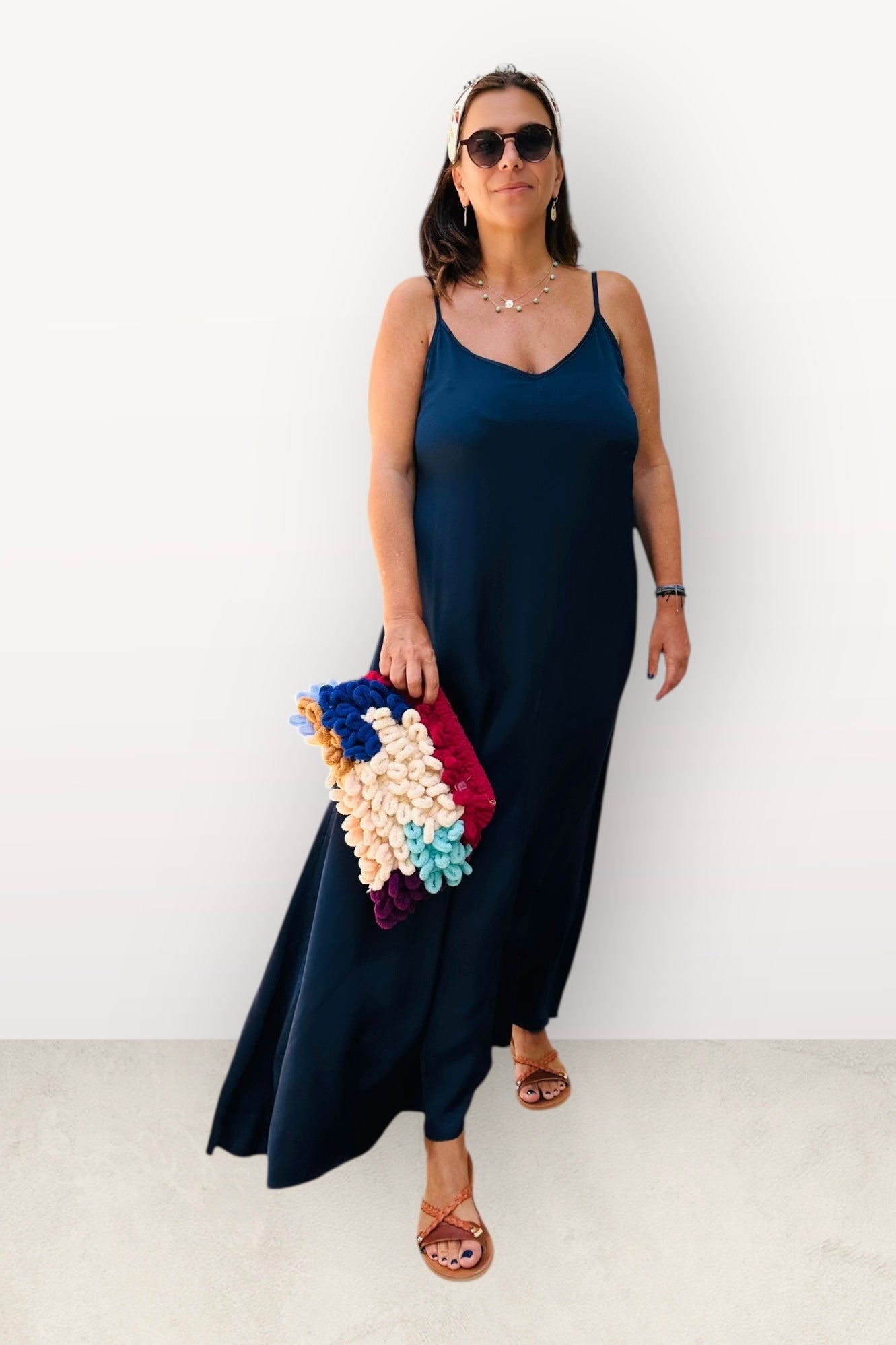 Charizma - Φόρεμα Silk-Touch Maxi με Τιραντάκι