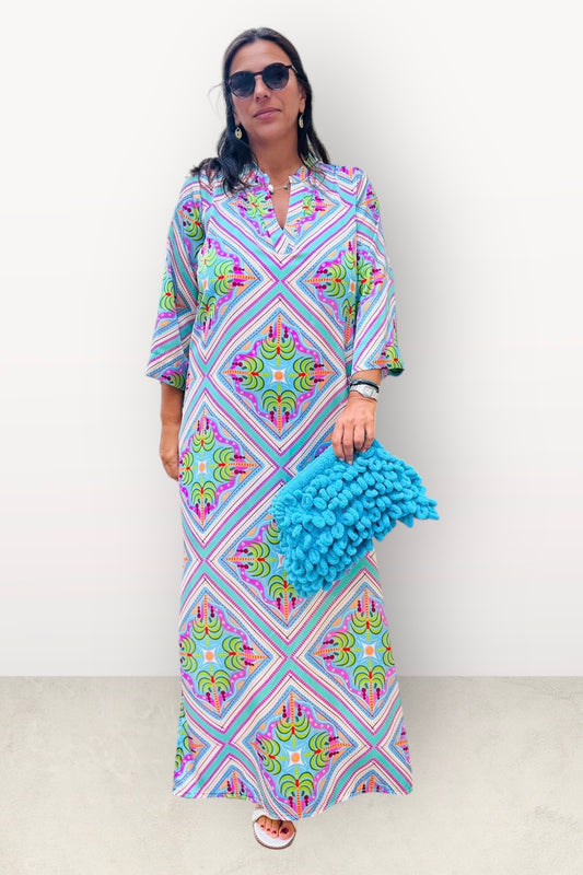 New Age - Maxi Φόρεμα Καφτάνι Santorini - 52